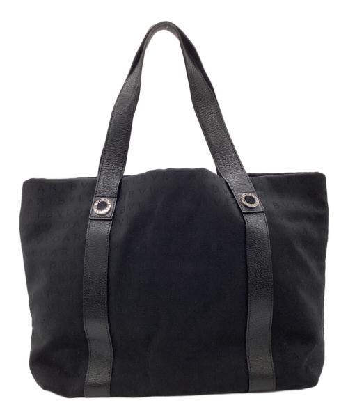 BVLGARI（ブルガリ）BVLGARI (ブルガリ) ロゴマニア トートバッグ ブラックの古着・服飾アイテム
