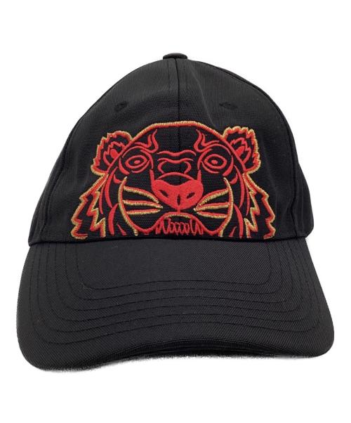 KENZO（ケンゾー）KENZO (ケンゾー) TIGER CAP（タイガー キャップ） ブラック×レッド サイズ:Uの古着・服飾アイテム