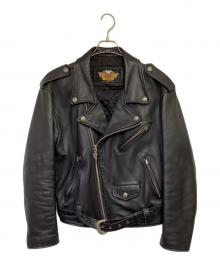 HARLEY-DAVIDSON（ハーレーダビッドソン）の古着「ダブル ライダース ジャケット」｜ブラック