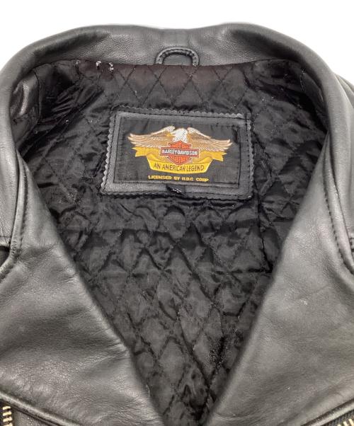 HARLEY-DAVIDSON（ハーレーダビッドソン）HARLEY-DAVIDSON (ハーレーダビッドソン) ダブル ライダース ジャケット ブラック サイズ:XLの古着・服飾アイテム