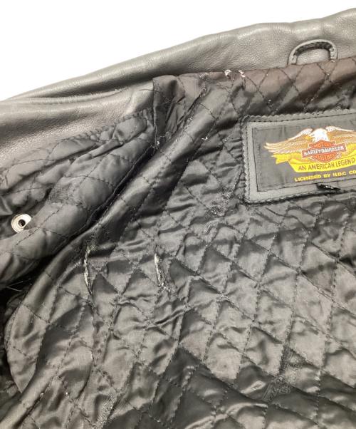 HARLEY-DAVIDSON（ハーレーダビッドソン）HARLEY-DAVIDSON (ハーレーダビッドソン) ダブル ライダース ジャケット ブラック サイズ:XLの古着・服飾アイテム