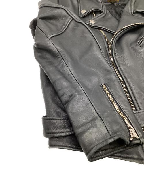 HARLEY-DAVIDSON（ハーレーダビッドソン）HARLEY-DAVIDSON (ハーレーダビッドソン) ダブル ライダース ジャケット ブラック サイズ:XLの古着・服飾アイテム