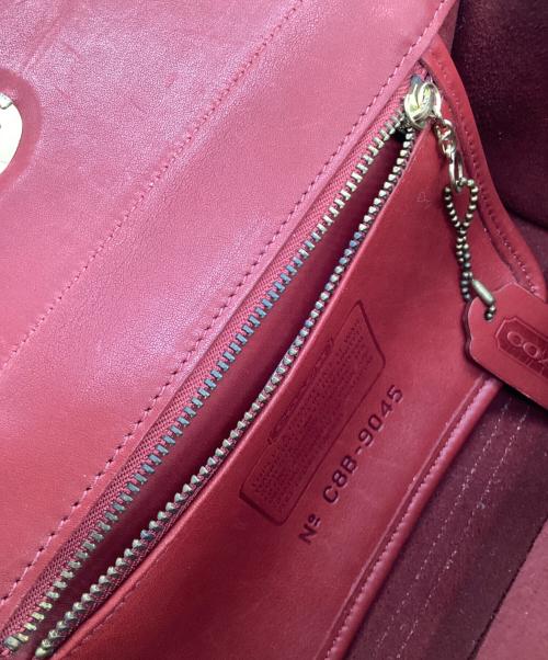 COACH（コーチ）COACH (コーチ) ハンドバッグ レッドの古着・服飾アイテム