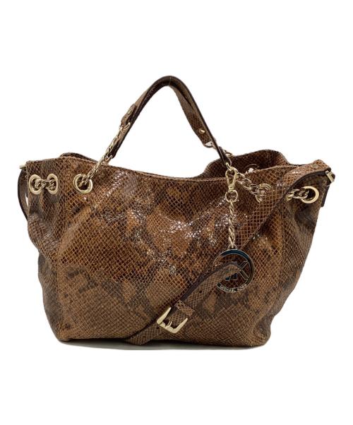 MICHAEL KORS（マイケル・コース）MICHAEL KORS (マイケル・コース) 2WAYバッグ ブラウンの古着・服飾アイテム