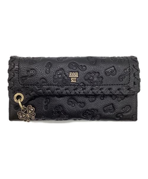 ANNA SUI（アナスイ）ANNA SUI (アナスイ) 長財布 ブラックの古着・服飾アイテム