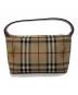 BURBERRY (バーバリー) ハンドバッグ ベージュ×レッド：27000円