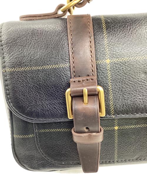 POLO RALPH LAUREN（ポロ・ラルフローレン）POLO RALPH LAUREN (ポロ・ラルフローレン) 2WAY ショルダーバッグ ネイビー×ブラウンの古着・服飾アイテム