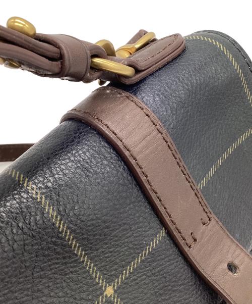 POLO RALPH LAUREN（ポロ・ラルフローレン）POLO RALPH LAUREN (ポロ・ラルフローレン) 2WAY ショルダーバッグ ネイビー×ブラウンの古着・服飾アイテム