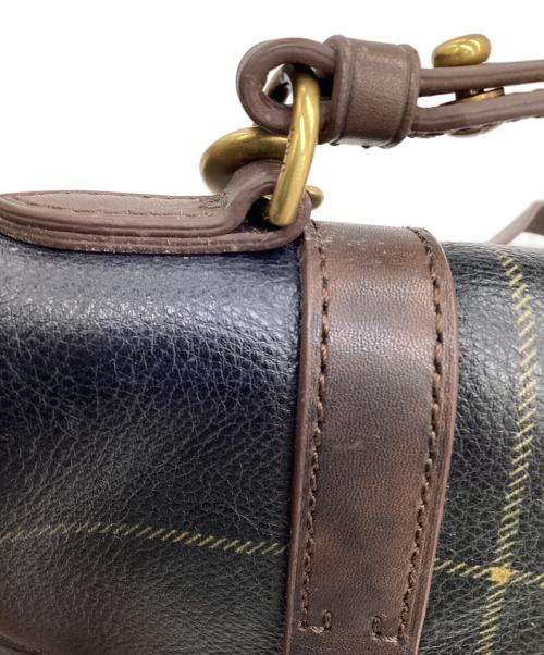 POLO RALPH LAUREN（ポロ・ラルフローレン）POLO RALPH LAUREN (ポロ・ラルフローレン) 2WAY ショルダーバッグ ネイビー×ブラウンの古着・服飾アイテム