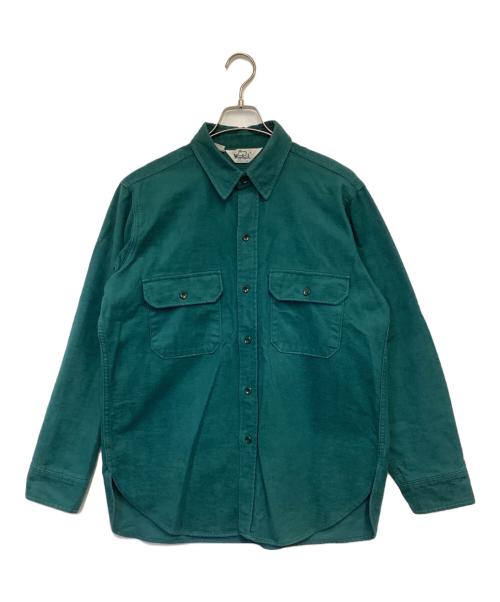 WOOLRICH（ウールリッチ）WOOLRICH (ウールリッチ) シャモアクロスシャツ グリーン サイズ:Lの古着・服飾アイテム
