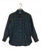 PENDLETONペンドルトン）の古着「長袖 BDシャツ」｜ネイビー×グリーン