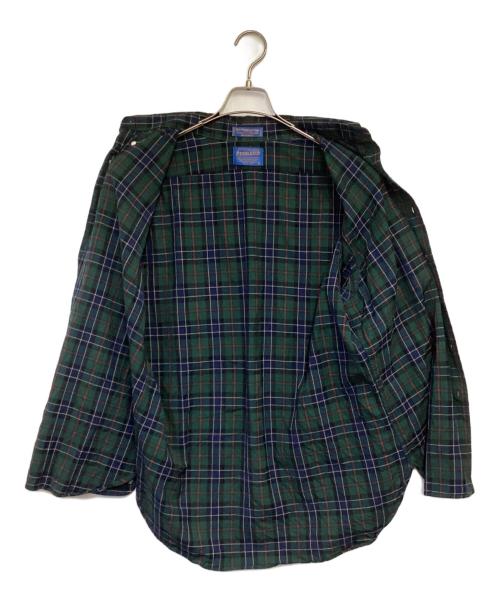 PENDLETON（ペンドルトン）PENDLETON (ペンドルトン) 長袖 BDシャツ ネイビー×グリーン サイズ:Lの古着・服飾アイテム