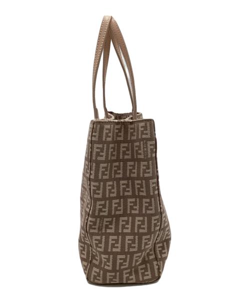 FENDI（フェンディ）FENDI (フェンディ) ズッキーノ トートバッグ ピンクベージュの古着・服飾アイテム