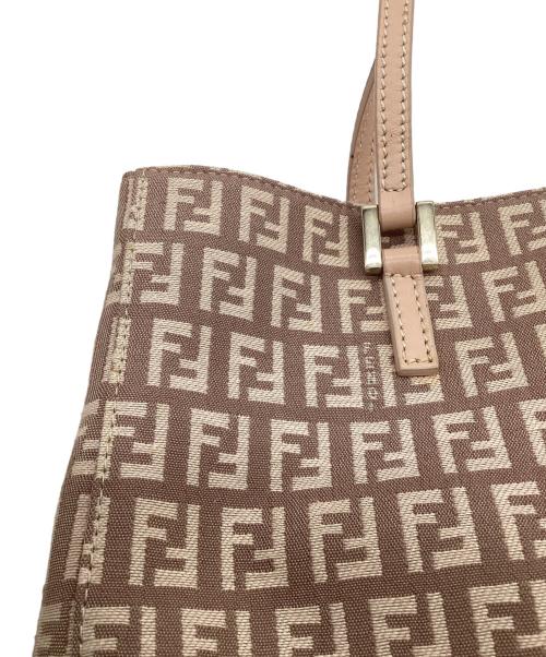 FENDI（フェンディ）FENDI (フェンディ) ズッキーノ トートバッグ ピンクベージュの古着・服飾アイテム