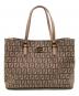 FENDI（フェンディ）の古着「ズッキーノ トートバッグ」｜ピンクベージュ