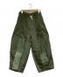Rebuild by Needles（リビルドバイニードルス）の古着「再構築ヒザデルパンツ」｜グリーン