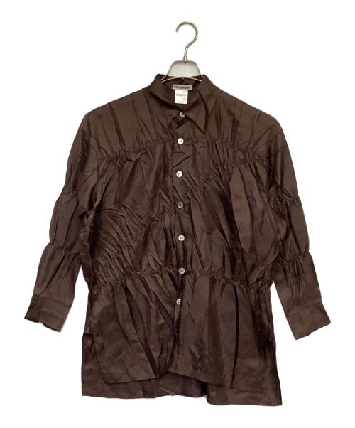 ISSEY MIYAKE（イッセイミヤケ）ISSEY MIYAKE (イッセイミヤケ) 長袖シャツ ブラウン サイズ:Mの古着・服飾アイテム
