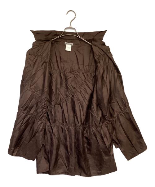 ISSEY MIYAKE（イッセイミヤケ）ISSEY MIYAKE (イッセイミヤケ) 長袖シャツ ブラウン サイズ:Mの古着・服飾アイテム