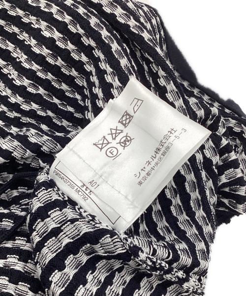 CHANEL（シャネル）CHANEL (シャネル) スクエアドットスカート ブラック×ホワイト サイズ:38の古着・服飾アイテム