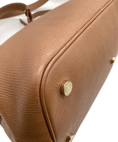 BVLGARI（ブルガリ）BVLGARI (ブルガリ) イザベラ・ロッセリーニ ハンドバッグ ブラウンの古着・服飾アイテム