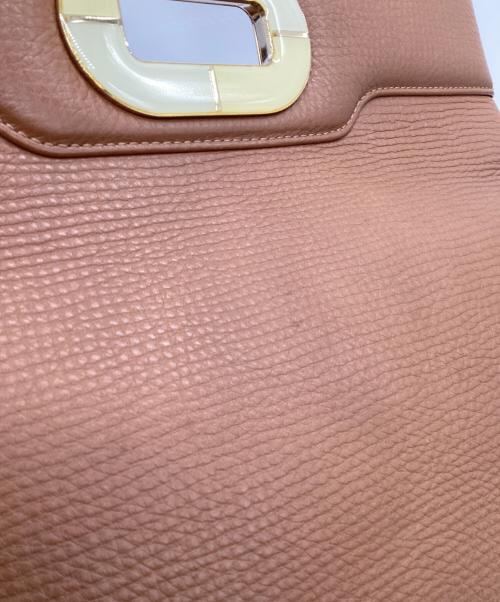 BVLGARI（ブルガリ）BVLGARI (ブルガリ) イザベラ・ロッセリーニ ハンドバッグ ブラウンの古着・服飾アイテム