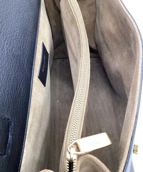 Saint Laurent Paris（サンローランパリ）Saint Laurent Paris (サンローランパリ) ハンドバッグ ブラック×ベージュの古着・服飾アイテム