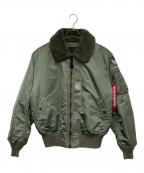 ALPHAアルファ）の古着「B-15D VINTAGE MODEL（CORE SPEC）フライトジャケット」｜カーキ