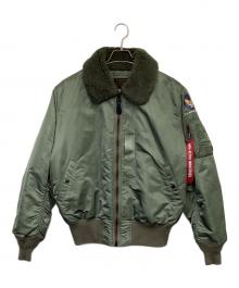ALPHA（アルファ）の古着「B-15D VINTAGE MODEL（CORE SPEC）フライトジャケット」｜カーキ