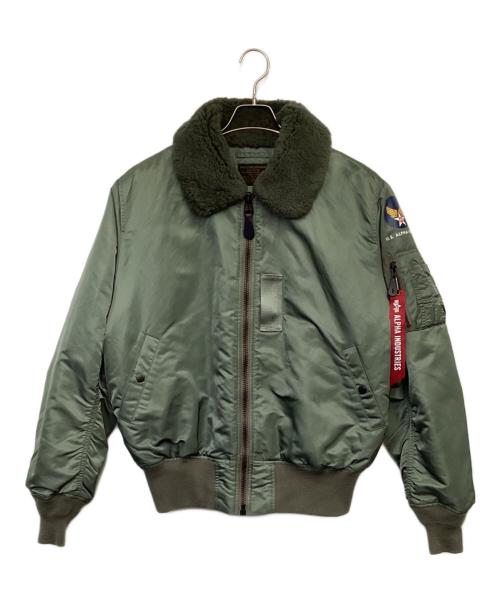 ALPHA（アルファ）ALPHA (アルファ) B-15D VINTAGE MODEL（CORE SPEC）フライトジャケット カーキ サイズ:Lの古着・服飾アイテム