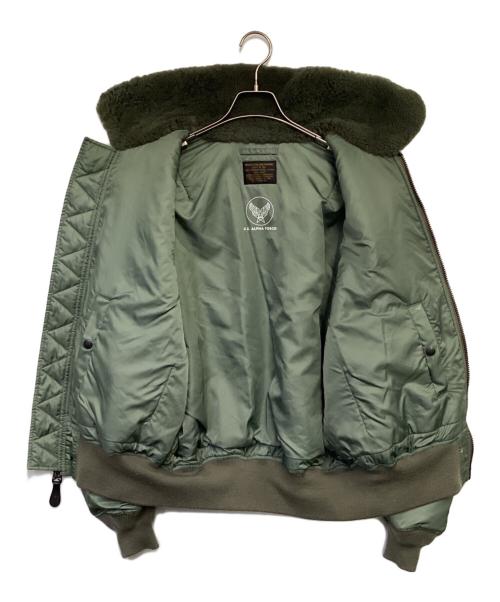 ALPHA（アルファ）ALPHA (アルファ) B-15D VINTAGE MODEL（CORE SPEC）フライトジャケット カーキ サイズ:Lの古着・服飾アイテム