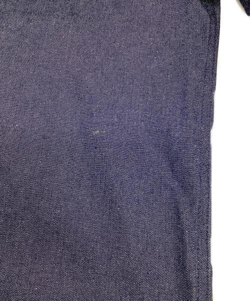 JOHN LAWRENCE SULLIVAN（ジョン ローレンス サリバン）JOHN LAWRENCE SULLIVAN (ジョン ローレンス サリバン) RIGID DENIM WIDE PANTS（リジット デニム ワイド パンツ） インディゴ サイズ:Mの古着・服飾アイテム