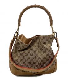 GUCCI（グッチ）の古着「バンブーハンドル2WAYバッグ」｜ブラウン