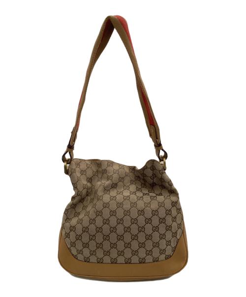 GUCCI（グッチ）GUCCI (グッチ) バンブーハンドル2WAYバッグ ブラウンの古着・服飾アイテム
