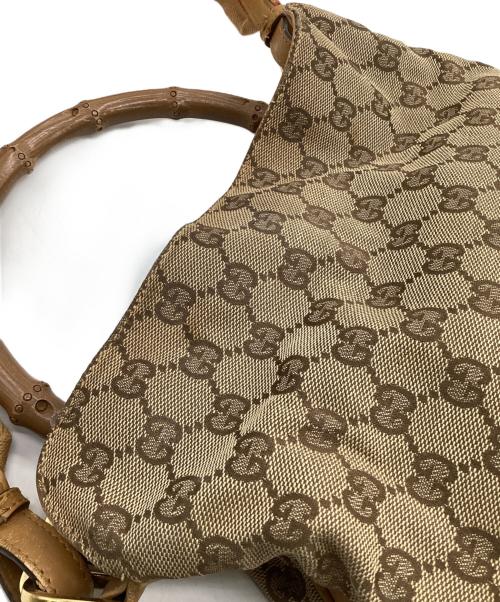 GUCCI（グッチ）GUCCI (グッチ) バンブーハンドル2WAYバッグ ブラウンの古着・服飾アイテム