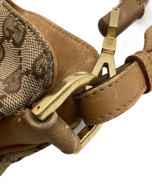 GUCCI（グッチ）GUCCI (グッチ) バンブーハンドル2WAYバッグ ブラウンの古着・服飾アイテム