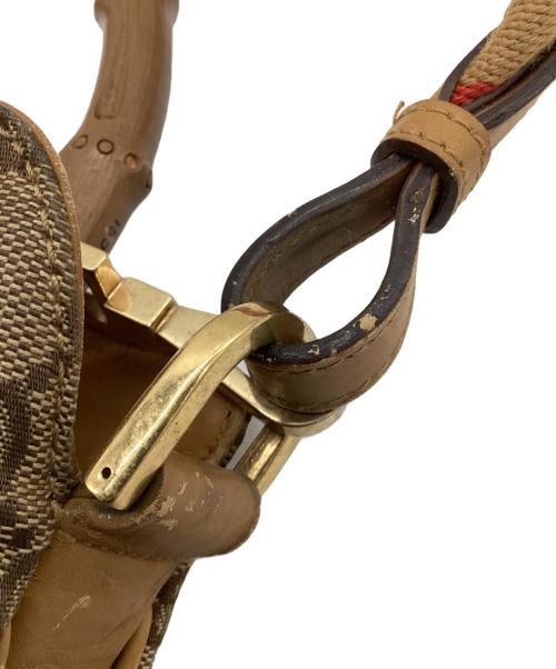 GUCCI（グッチ）GUCCI (グッチ) バンブーハンドル2WAYバッグ ブラウンの古着・服飾アイテム