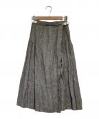 O'NEIL OF DUBLINオニールオブダブリン）の古着「リネン ラップスカート」｜グレー