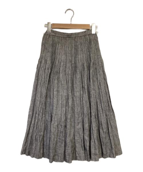 O'NEIL OF DUBLIN（オニールオブダブリン）O'NEIL OF DUBLIN (オニールオブダブリン) リネン ラップスカート グレー サイズ:8の古着・服飾アイテム