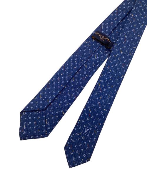 LOUIS VUITTON（ルイ ヴィトン）LOUIS VUITTON (ルイ ヴィトン) モノグラム ネクタイ ネイビー サイズ:-の古着・服飾アイテム