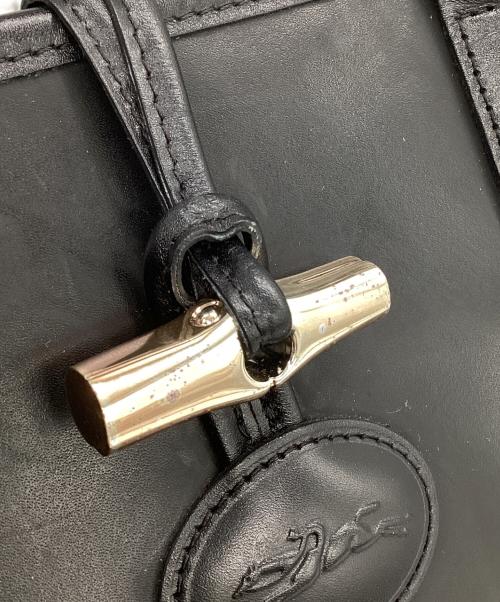 LONGCHAMP（ロンシャン）LONGCHAMP (ロンシャン) ハンドバッグ ブラックの古着・服飾アイテム