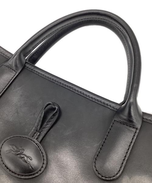 LONGCHAMP（ロンシャン）LONGCHAMP (ロンシャン) ハンドバッグ ブラックの古着・服飾アイテム