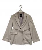 anuansアニュアンス）の古着「フレアスリーブスリットジャケット」｜グレー