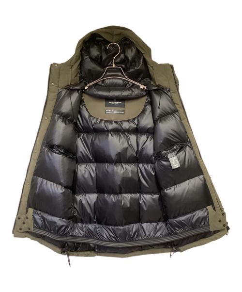 nano・universe（ナノ・ユニバース）nano・universe (ナノ・ユニバース) 西川 (ニシカワ) 西川ダウン SHIELD SOLOTEX MATSUMI（シールド ソロテックス　マツミ）ダウンジャケット オリーブ サイズ:Mの古着・服飾アイテム