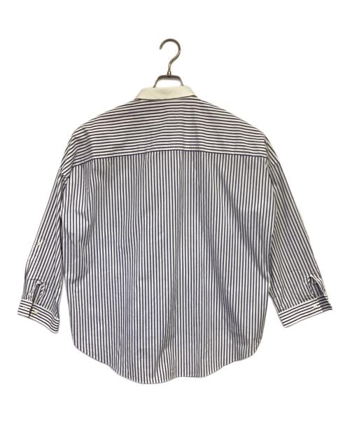 BRUNELLO CUCINELLI（ブルネロクチネリ）BRUNELLO CUCINELLI (ブルネロクチネリ) ストライプシャツ ブルー サイズ:XLの古着・服飾アイテム