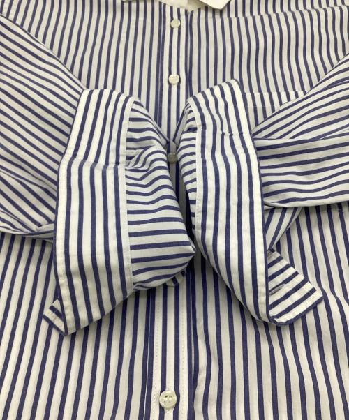 BRUNELLO CUCINELLI（ブルネロクチネリ）BRUNELLO CUCINELLI (ブルネロクチネリ) ストライプシャツ ブルー サイズ:XLの古着・服飾アイテム