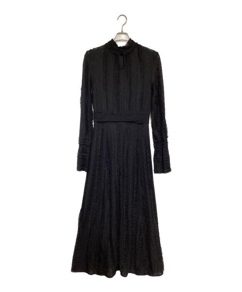 Ameri（アメリ）Ameri (アメリ) VINTAGE LIKE LACE DRESS（ヴィンテージ ライク レース ドレス） ブラック サイズ:Mの古着・服飾アイテム