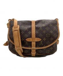 LOUIS VUITTON（ルイ ヴィトン）の古着「モノグラム ソミュール30 ショルダーバッグ」｜ブラウン