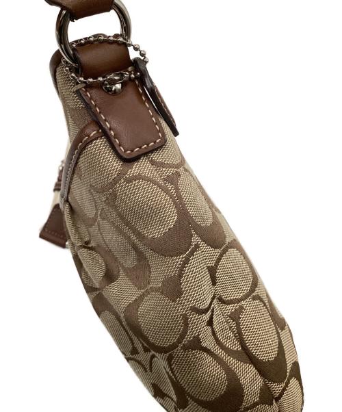 COACH（コーチ）COACH (コーチ) シグネチャー ショルダーバッグ ベージュの古着・服飾アイテム