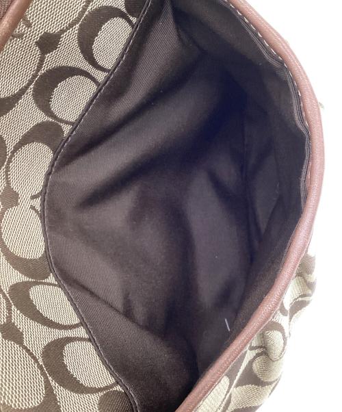 COACH（コーチ）COACH (コーチ) シグネチャー ショルダーバッグ ベージュの古着・服飾アイテム