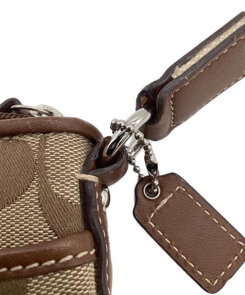 COACH（コーチ）COACH (コーチ) シグネチャー ショルダーバッグ ベージュの古着・服飾アイテム